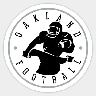 Oakland  Football Team Color Sticker